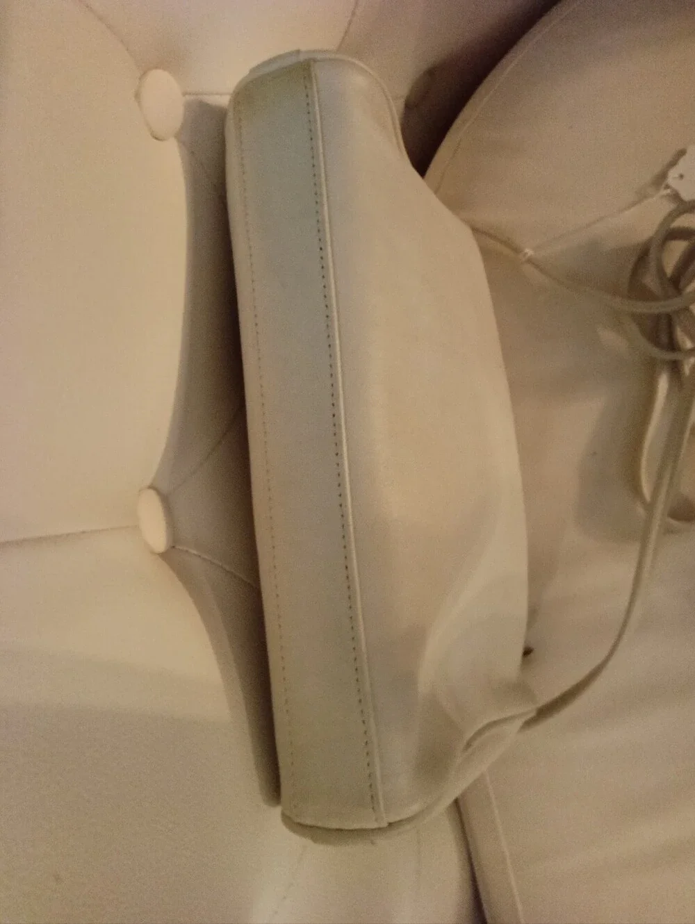 #V2 Coach Slim Zip Vintage Y2K  Ivory/Cream Crossbody Bag CREED:0064-116